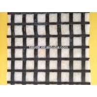 Geogrid composite geotextile fabric for road